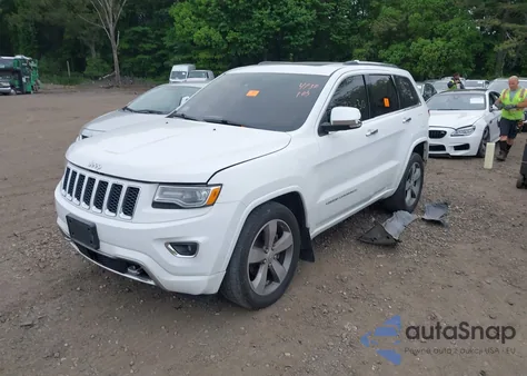 2016 Jeep Grand Cherokee Overland z USA, uszkodzony, nr VIN 1C4RJFCG8GC364594